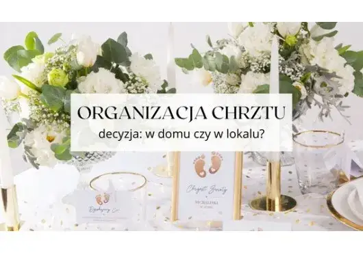rodzinne przyjęcie w domu chrzciny
